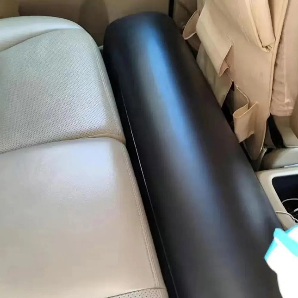 Car Travel Inflatable Bed Back Seat Air Mattress with Safety Block Black-3